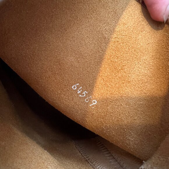 FRYE Veronica Short Slouch Leather Boots Brown Cognac Size 8 - Picture 6 of 8